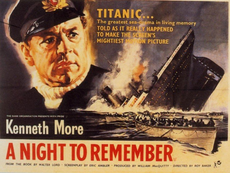 "A night to remember" movie poster