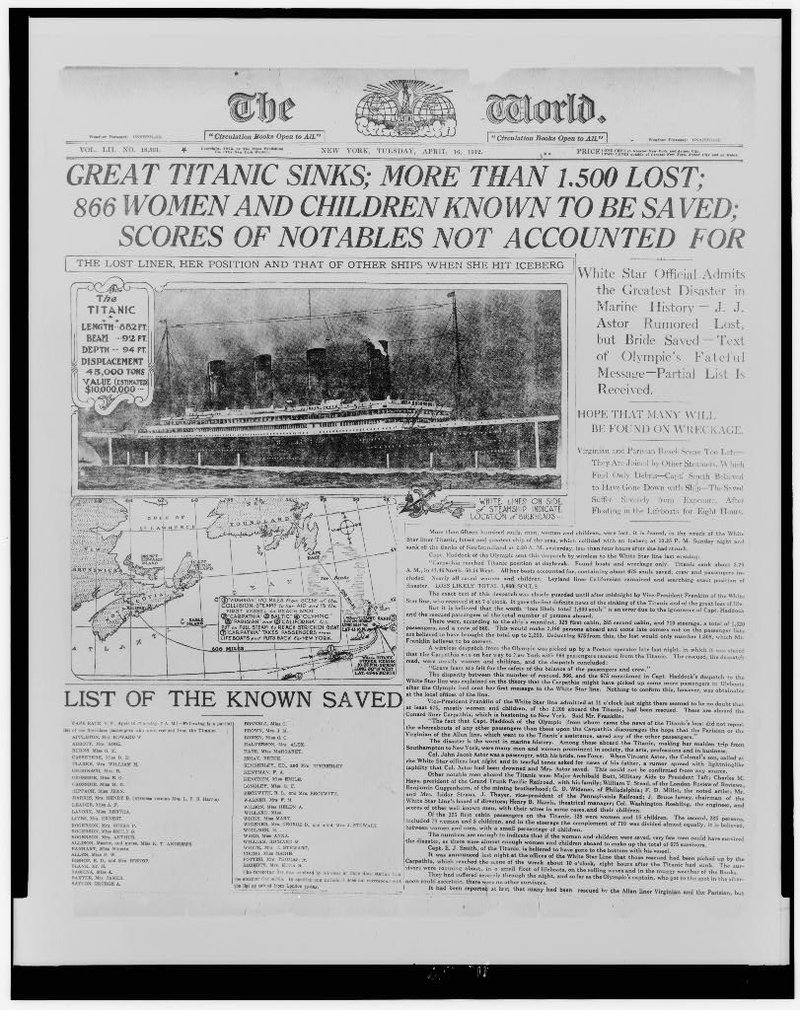 The World 16 april 1912
