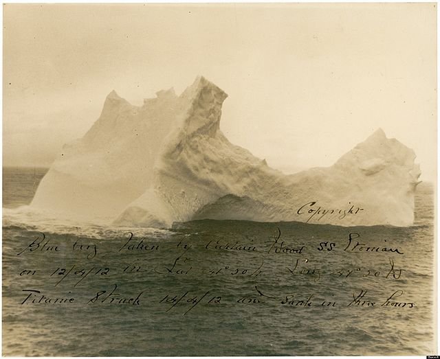 Alleged iceberg that sank the Titanic.