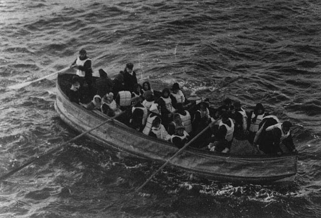 The last lifeboat to arrive at the Carpathia