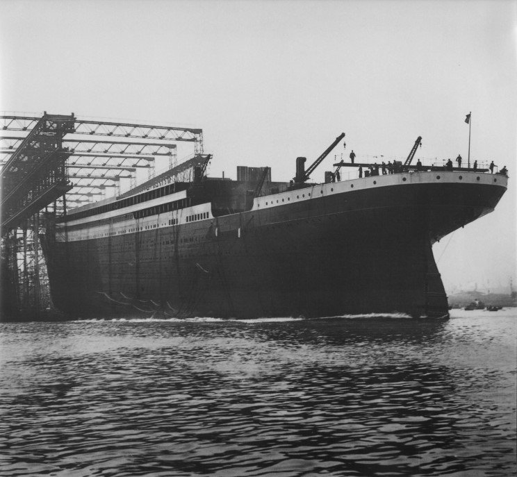 The Titanic on the Water Already