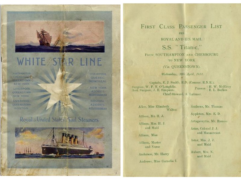 Titanic Brochure