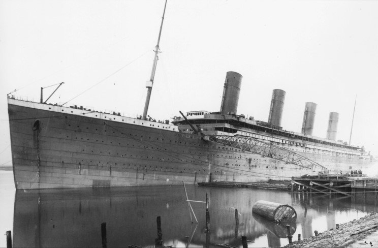 Titanic with Four Funnels
