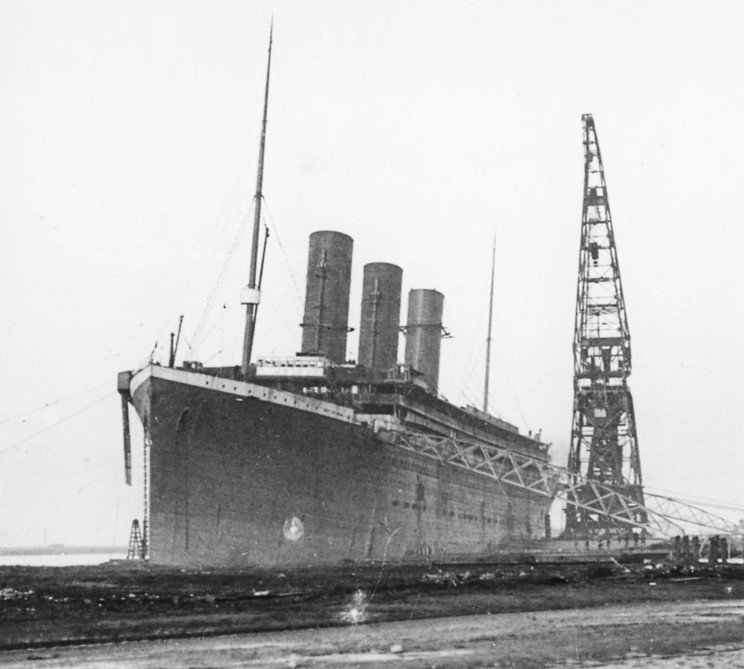 Titanic with three Funnels
