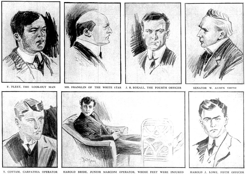 US Senate Titanic inquiry witnesses