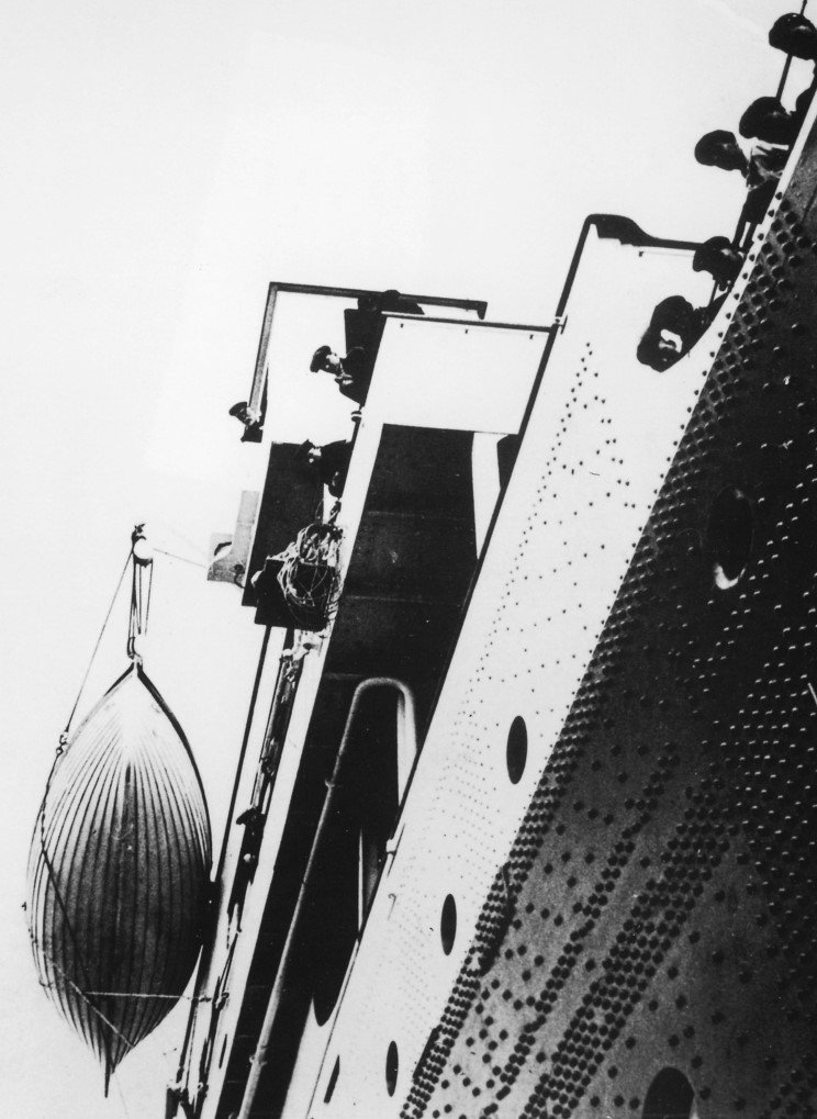 View of the hull of a lifeboat